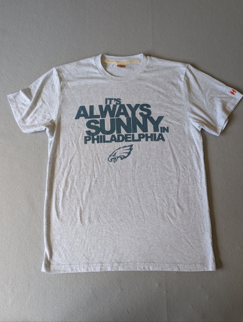 Homage It's Always Sunny in Philadelphia x Eagles Collab Mens Tee Grey Sz Med